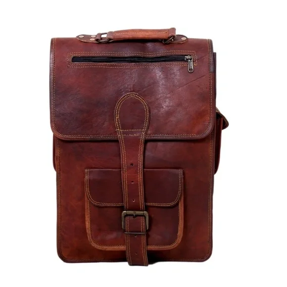GRUNTLUXURY Women\'s Tall Leather Backpack Grunt Luxury | Bags | Gruntluxury Womens Tall Leather  main image 3